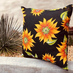 Capa de Almofada Chita Preta 45x45