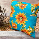 Capa de Almofada Chita Azul Claro 45x45