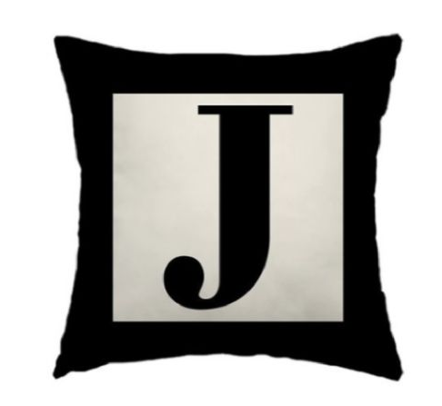 Capa de Almofada Letras 45x45