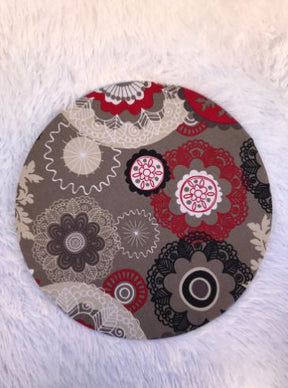Capa De Sousplat Mandala Vermelho Belize Impermeável 38cm