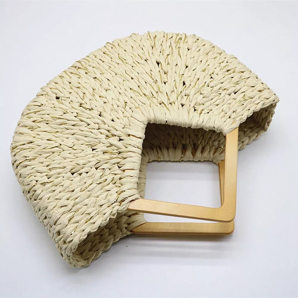 Bolsa de Praia com Alça de Bambu