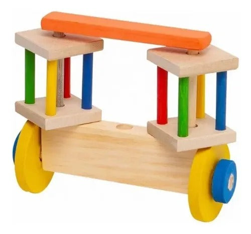 Brinquedo Gira Gira Cabo Empurra Carro