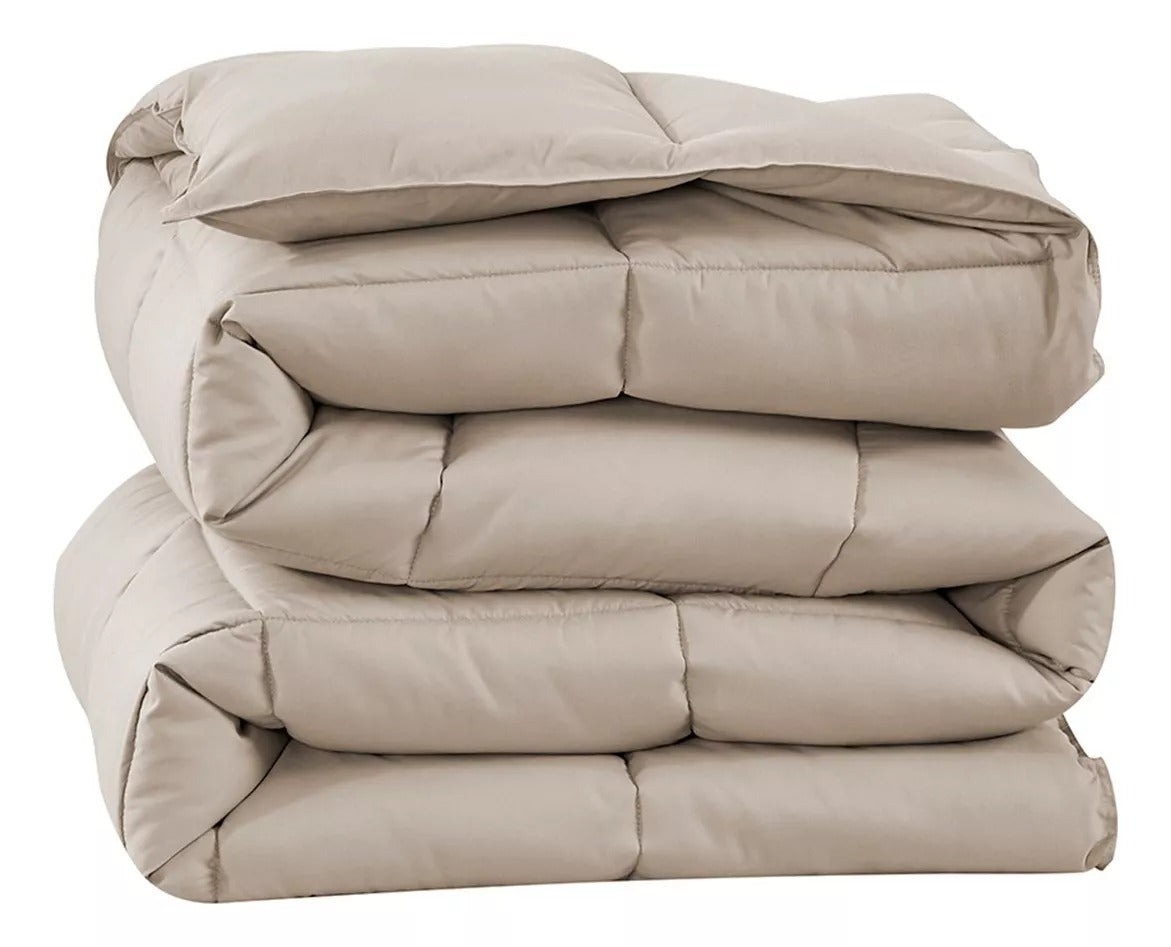 Edredom Ecopluma Toque De Pluma Queen 240x260 Bege