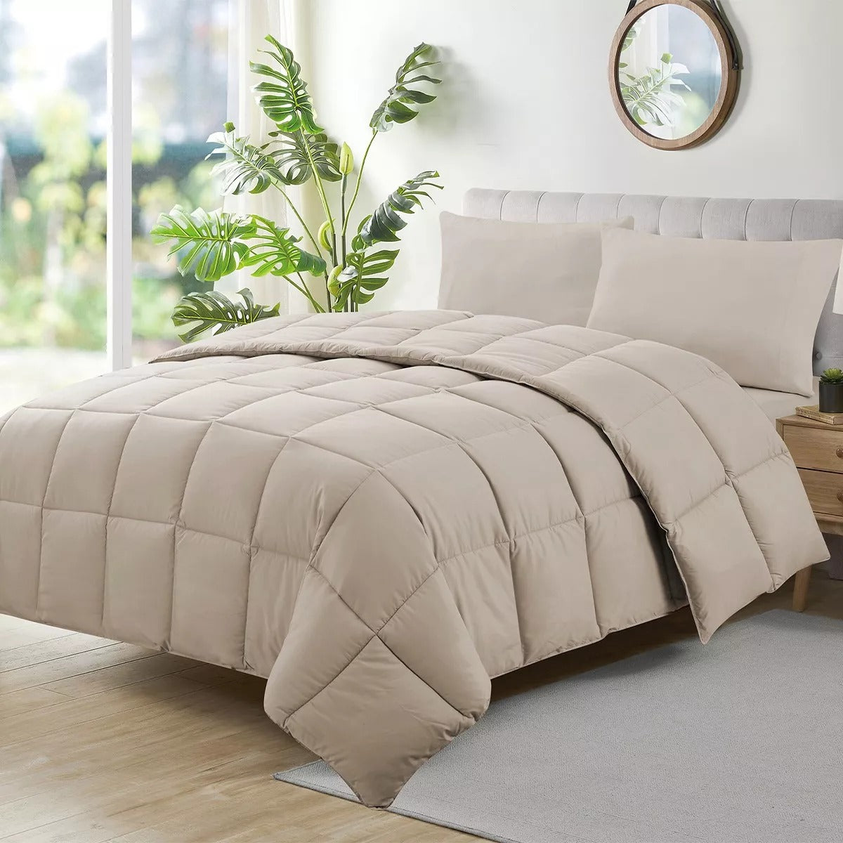 Edredom Ecopluma Toque De Pluma Queen 240x260 Bege