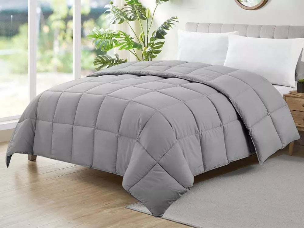Edredom Ecopluma Toque De Pluma Casal 220 X 240 Cinza
