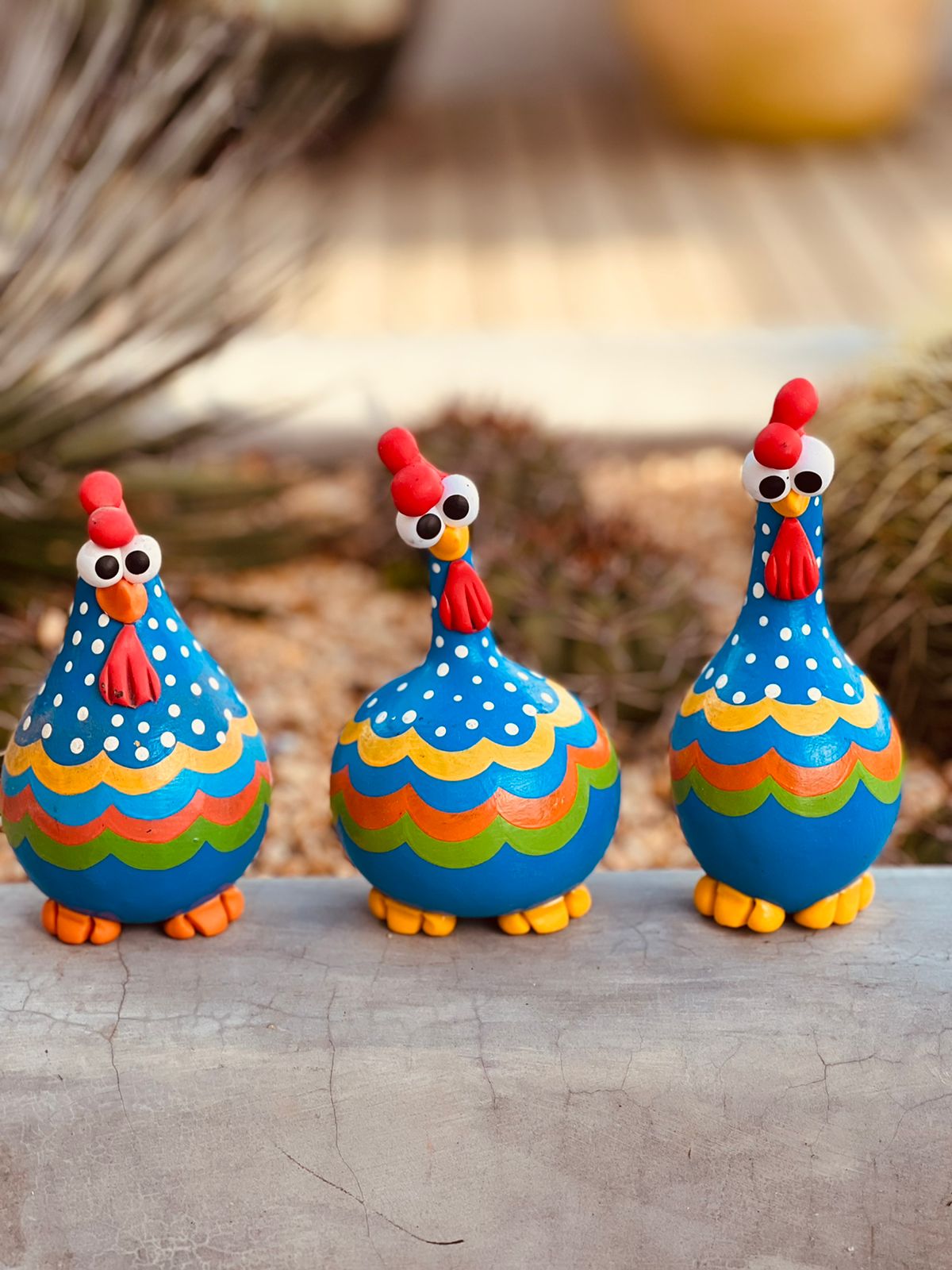 Trio Galinha em Cabaça Azul