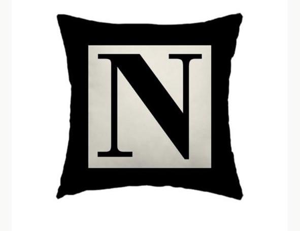 Capa de Almofada Letras 45x45